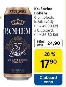 Tesco Krušovice Bohém nabídka