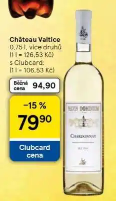 Tesco Château Valtice nabídka