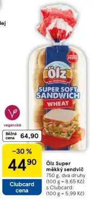 Tesco Ölz Super měkký sendvič nabídka