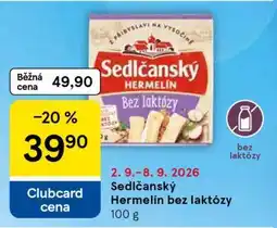 Tesco SEDLČANSKÝ HERMELÍN bez laktózy nabídka