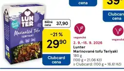 Tesco Lunter Marinované tofu Teriyaki nabídka