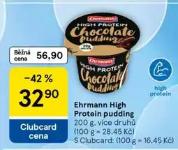 Tesco Ehrmann High Protein pudding nabídka