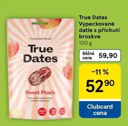 Tesco True Dates Vypeckované datle s příchutí broskve nabídka