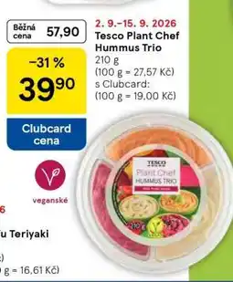 Tesco Tesco Plant Chef Hummus trio nabídka