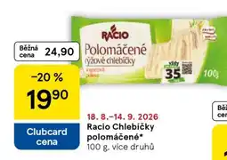 Tesco Racio Chlebíčky polomáčené nabídka
