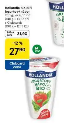 Tesco Hollandia Bio BiFi jogurtový nápoj nabídka