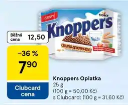 Tesco KNOPPERS Oplatka nabídka