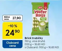 Tesco Brick trubičky nabídka
