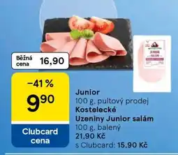 Tesco Kostelecké uzeniny Junior salám nabídka