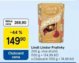 Tesco Lindt Lindor Pralinky nabídka