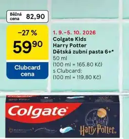 Tesco Colgate Kids Harry Potter Dětská zubní pasta 6+ nabídka