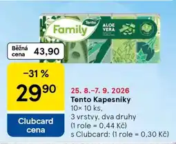 Tesco Tento kapesníky nabídka