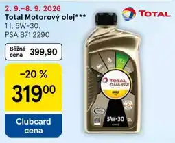 Tesco Total Motorový olej nabídka