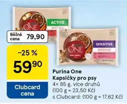 Tesco Purina One Kapsičky pro psy nabídka