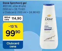 Tesco Dove Sprchový gel nabídka