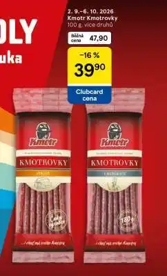 Tesco Kmotr Kmotrůvky nabídka