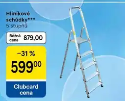 Tesco Hliníkové schůdky nabídka