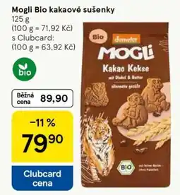Tesco Mogli Bio kakaové sušenky nabídka