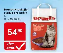 Tesco Brunos Hrudkující stelivo pro kočky nabídka