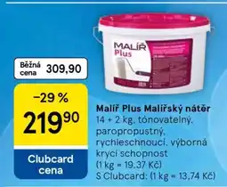 Tesco Malíř Plus malířský nátěr nabídka