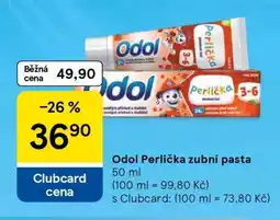 Tesco Odol Perlička zubní pasta nabídka