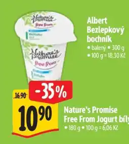Albert Nature’s Promise Free from Jogurt bílý nabídka