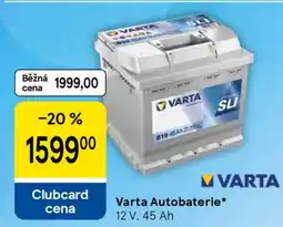 Tesco Varta Autobaterie nabídka