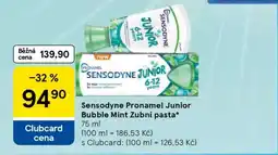 Tesco Sensodyne Pronamel Junior Bubble Mint Zubní pasta nabídka