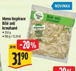 Albert Menu inspirace Bílé zelí krouhané nabídka