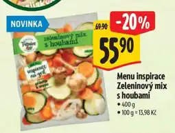 Albert Menu inspirace Zeleninový mix s houbami nabídka