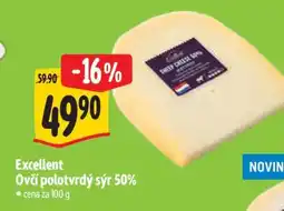 Albert Excellent Ovčí polotvrdý sýr 50% nabídka