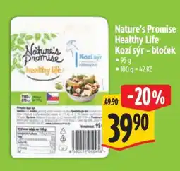 Albert Nature’s Promise Healthy life Kozí sýr bloček nabídka