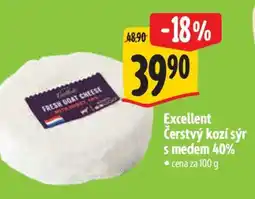 Albert Excellent Čerstvý Kozí sýr s medem 40% nabídka