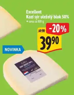 Albert Excellent Kozí sýr uleželý blok 50% nabídka
