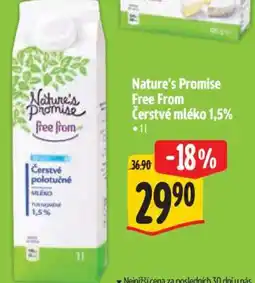 Albert Nature's Promise Free From Čerstvé mléko 1,5% nabídka