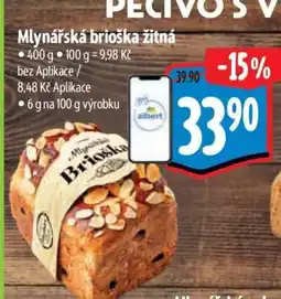 Albert Mlynářská brioška žitná nabídka