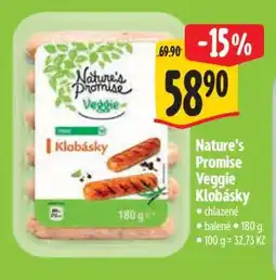 Albert Nature's Promise Veggie Klobásky nabídka