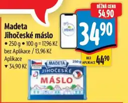 Albert Madeta Jihočeské máslo nabídka