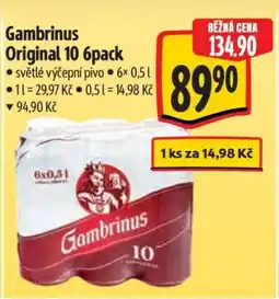 Albert Gambrinus Originál 10 6pack nabídka