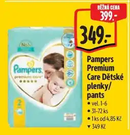 Albert Pampers Premium Care Dětské plenky/pants nabídka
