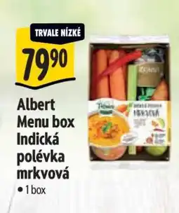 Albert Albert Menu box Indická polévka mrkvová nabídka