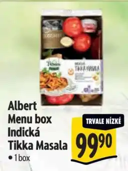 Albert Albert Menu box Indická Tikka Masala nabídka