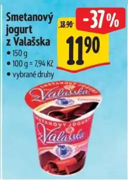 Albert Smetanový jogurt z Valašska nabídka