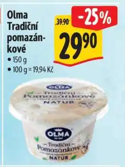Albert Olma Tradiční pomazánkové nabídka