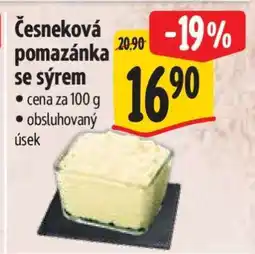 Albert Česneková pomazánka se sýrem nabídka