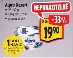 Albert Alpro dezert nabídka
