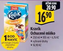 Albert Kravík ochucené mléko nabídka