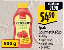 Albert Spak Gourmet kečup nabídka