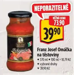 Albert Franz Josef Omáčka na těstoviny nabídka