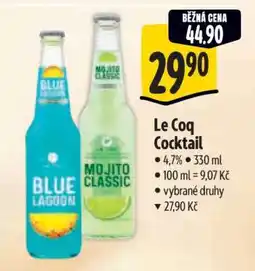 Albert Le Coq Cocktail nabídka